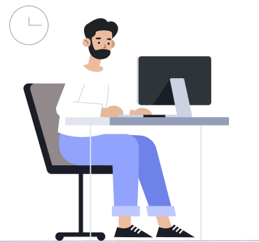 Imagem ilustrativa de uma pessoa trabalhando